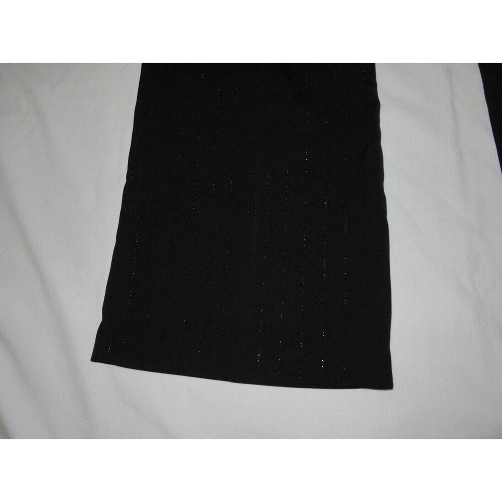 IZ BYER CALIFORNIA Show Stopper Dress Pants Stretch Sz 7 Metallic Pin Stripes - Picture 7 of 10